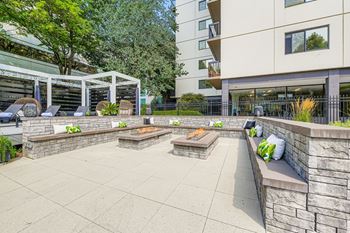 Outdoor firepit area